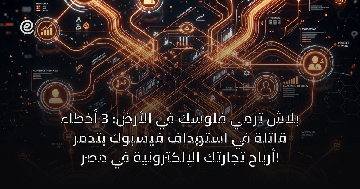 بلاش ترمي فلوسك في الأرض: 3 أخطاء قاتلة في استهداف فيسبوك بتدمر أرباح تجارتك الإلكترونية في مصر!