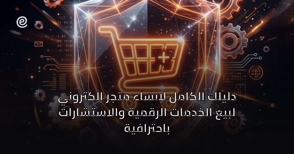 دليلك الكامل لإنشاء متجر إلكتروني لبيع الخدمات الرقمية والاستشارات باحترافية