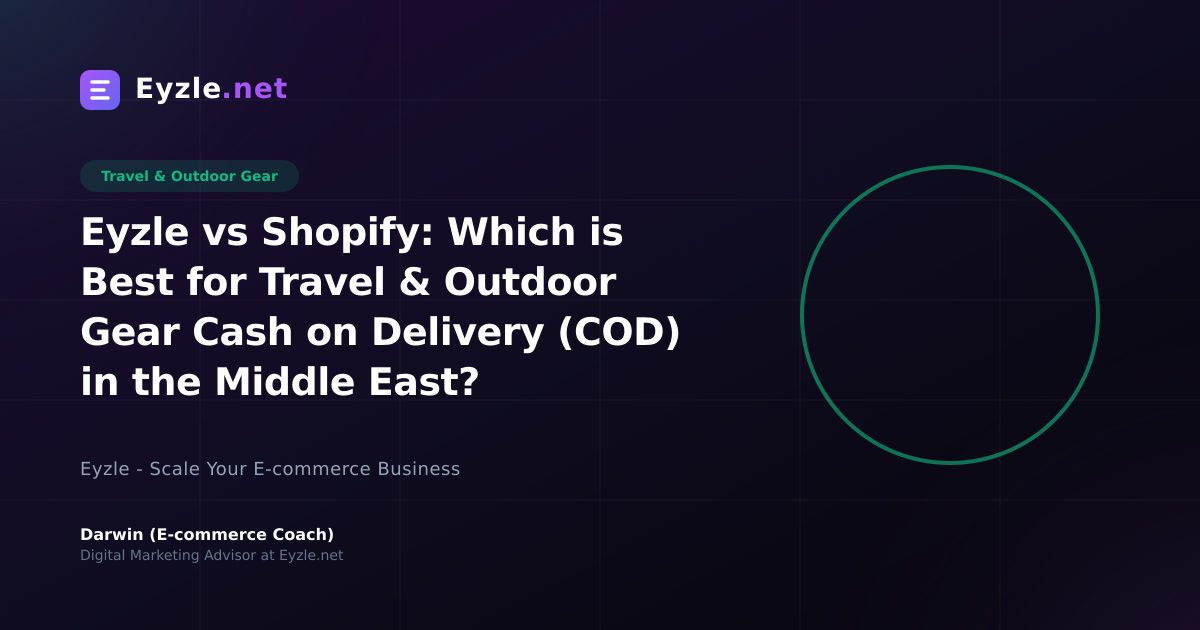 Eyzle vs Shopify: Which is Best for Travel & Outdoor Gear Cash on Delivery (COD) in the Middle East?
