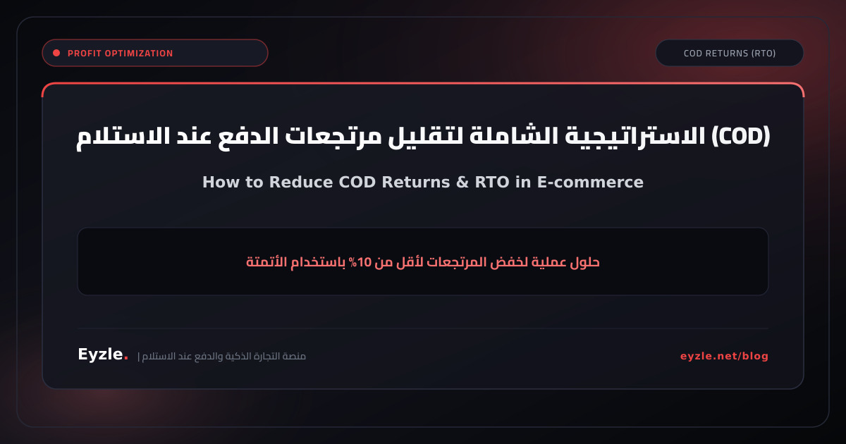 كيفية تقليل مرتجعات الدفع عند الاستلام (COD) بنجاح