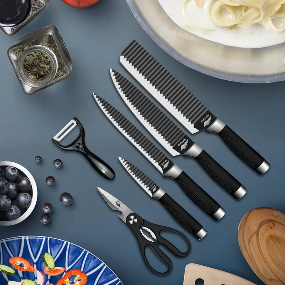 طقم سكاكين زيبتر الأصلي - مجموعة متكاملة للمطبخ 🔪✨
