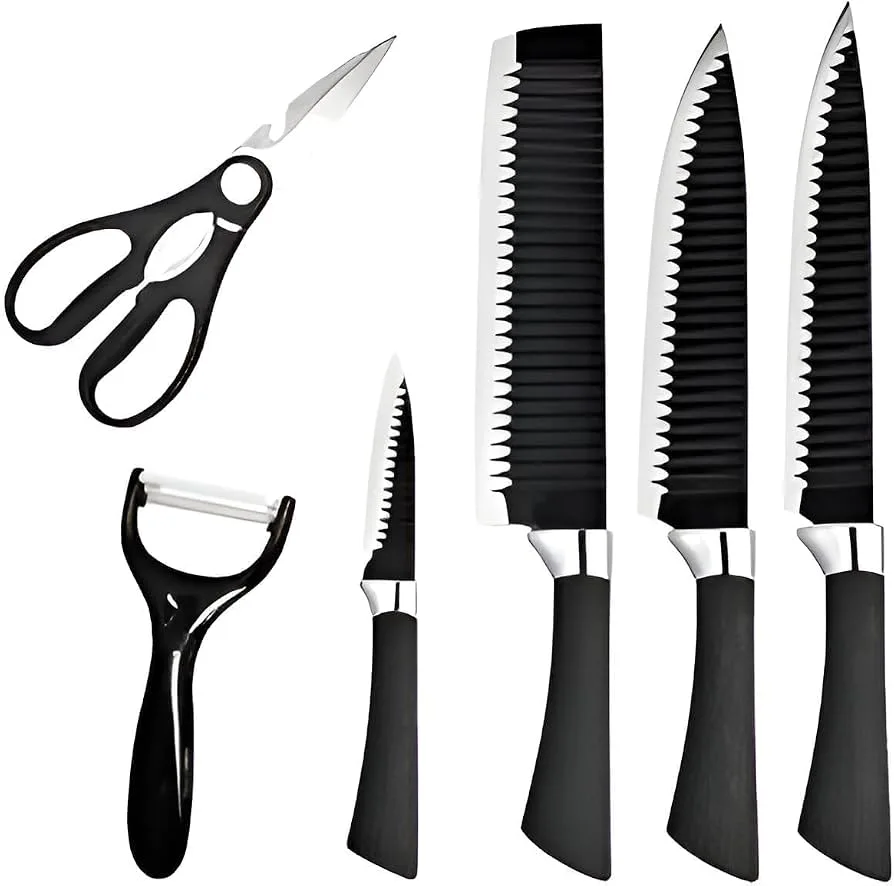 طقم سكاكين زيبتر الأصلي - مجموعة متكاملة للمطبخ 🔪✨ (2)