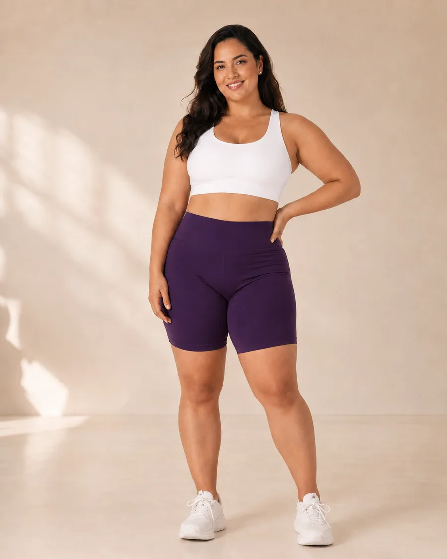 شورت لاميه حريمي مقاس 2XL